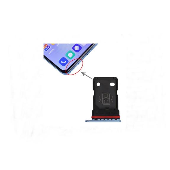 BANDEJA PORTA TARJETA DUAL SIM PARA ONEPLUS 9R AZUL