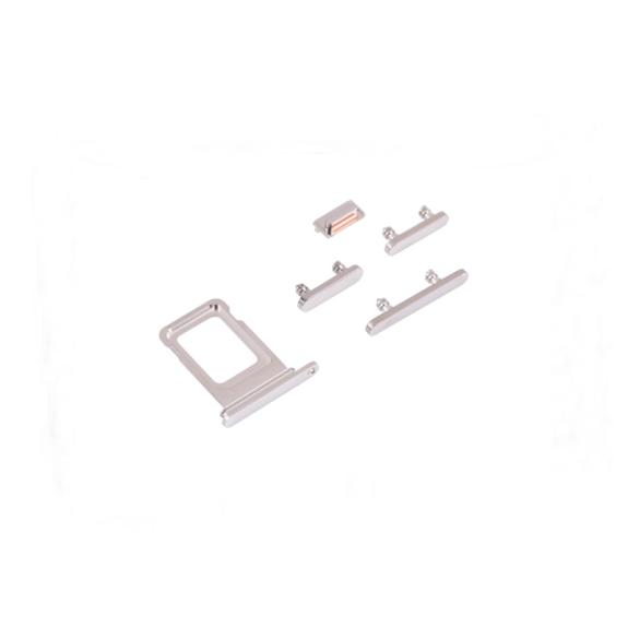 Bandeja SIM y botones laterales para iPhone 13 Pro plata