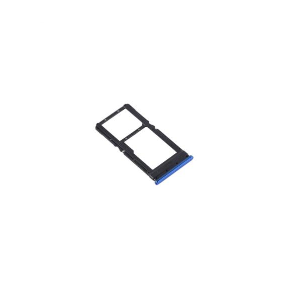 Bandeja dual SIM + SD para Xiaomi Poco X3 / Poco X3 NFC azul