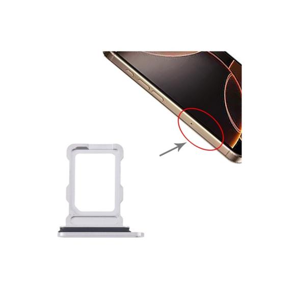 Bandeja SIM Para iPhone 16 Pro / 16 Pro Max blanco