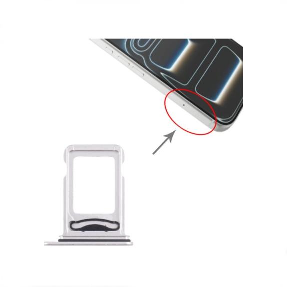 Bandeja SIM Para iPhone 17 Pro / 17 Pro Max plateado