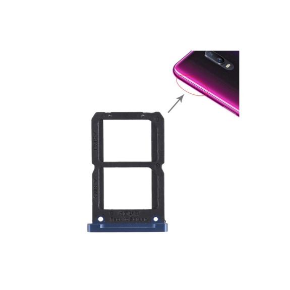 Bandeja SIM para Oppo R17 en color azul