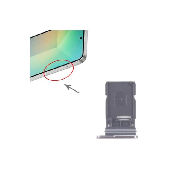 Bandeja SIM Para Samsung Galaxy S25 FE Plateado
