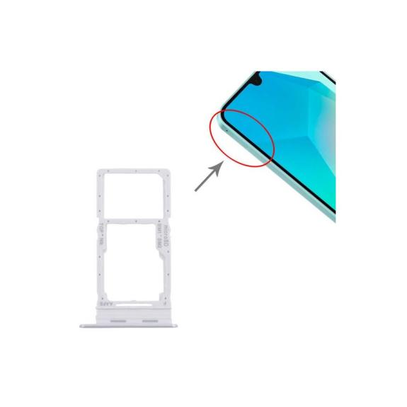 Bandeja SIM + SD Para Samsung A16 en color plateado