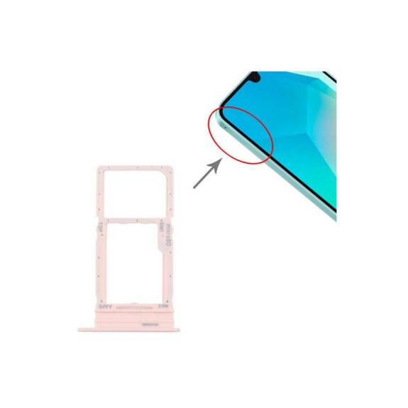 Bandeja SIM + SD Para Samsung A16 en color rosa