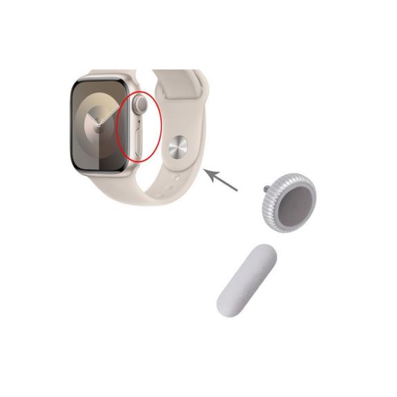 Botones Laterales Para Apple Watch Series 9 Plata