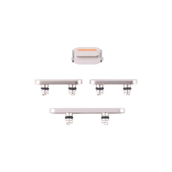 Botones Laterales Para iPhone 16e Plata