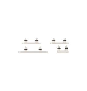 Botones laterales para iPhone 17e Blanco (4 piezas en un juego)