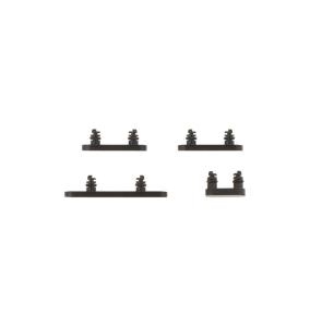 Botones laterales para iPhone 17e Negro (4 piezas en un juego)