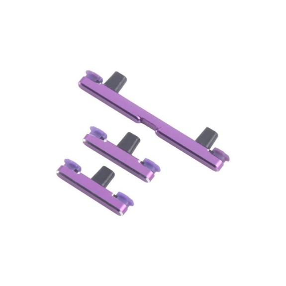 Botones Laterales Para Motorola Edge 60 Pro Morado