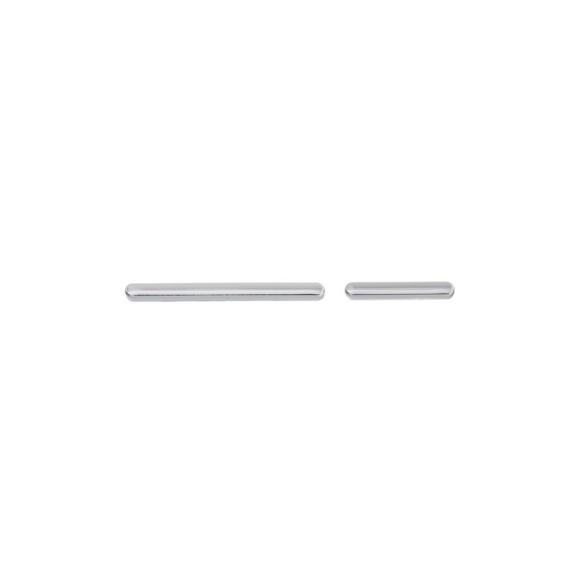 Botones Laterales Para Oppo Reno12 5G en color plateado