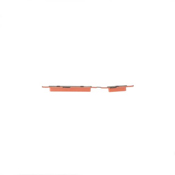 Botones Laterales Para Samsung Galaxy A20e en naranja