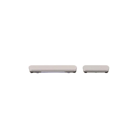 Botones Laterales Para Samsung Galaxy S25 FE plateado