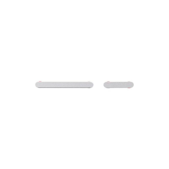 Botones Laterales Para Xiaomi Poco F6 Pro en color blanco
