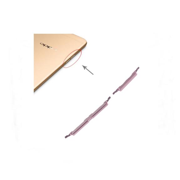 Botones latrales para Oppo A57 rosa