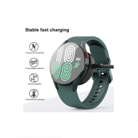 Cable Carga Inalambrica Para Samsung Galaxy Watch negro (USB-A)