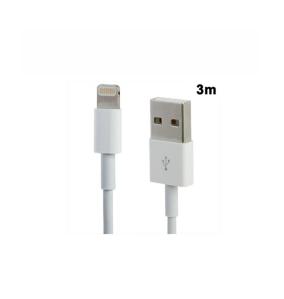 CABLE CARGADOR Y DATOS PARA IPHONE Y IPAD 3 METROS