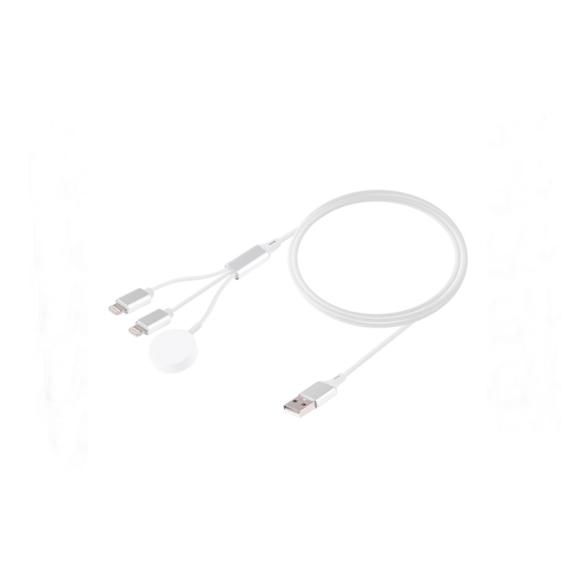 CABLE DEL CARGADOR PARA IPHONE /APPLE WATCH BLANCO