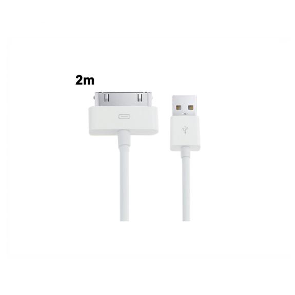 Cable de carga USB para iPhone 4/4S/3G/3GS (2 METROS)
