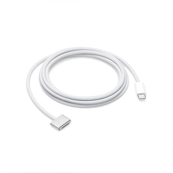 Cable USB-C A Magsafe 3 2M Trenzado en Blanco