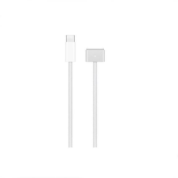 Cable USB-C A Magsafe 3 2M Trenzado en Blanco
