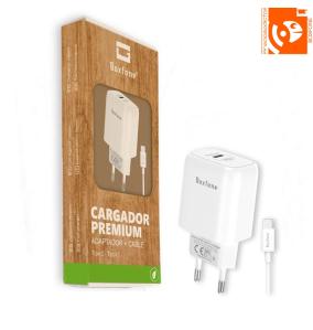 Cargador con puertoTipo C con cable Tipo C