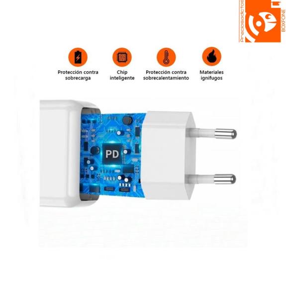 Cargador de red con puerto USB