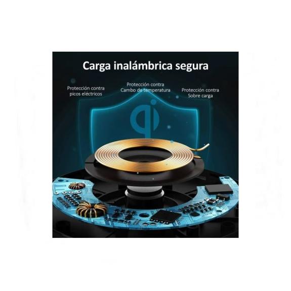 Cargador Inalambrico 15W Carga Rapida Blanco