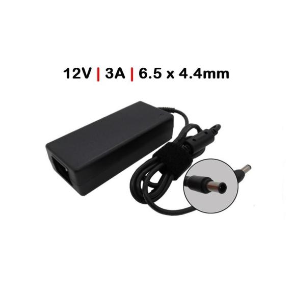 Cargador para Monitor Pantalla 12V 3A 6.5 X 4.4MM 36W