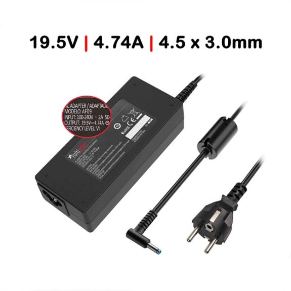 Cargador Para Portatil HP 19V 4.74A 4.5*3.0MM