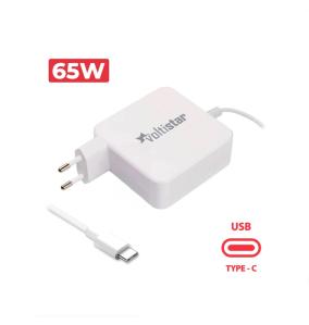 Cargador Para Portatil USB-C 5V-20V 3.25A 65W Blanco