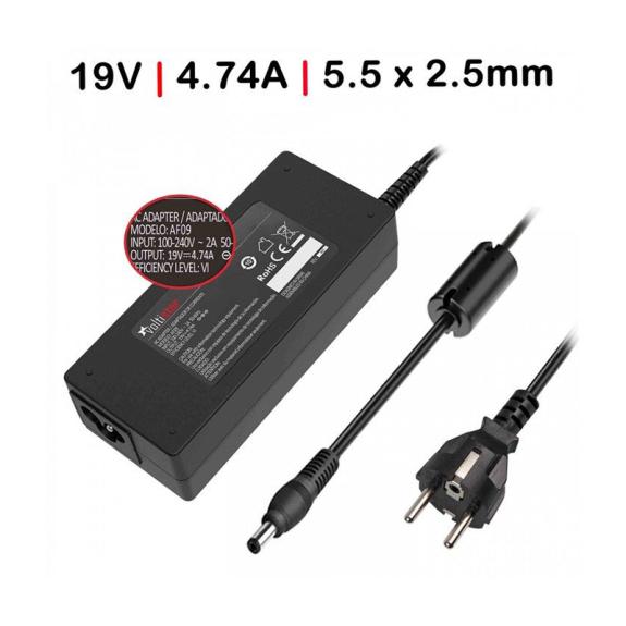 Cargador AIRIS 19V / 4.74A | ( 5.5mm x 2.5mm ) 90W