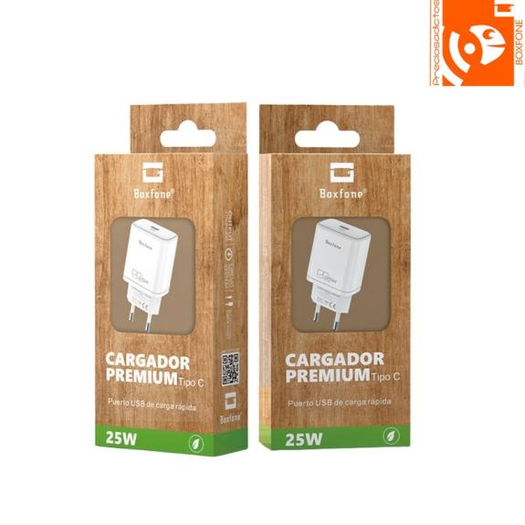 Cargador tipo C blanco PD 2.0