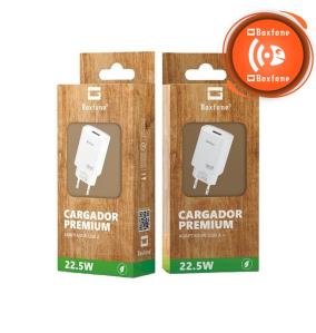 Cargador tipo USB blanco carga rápida