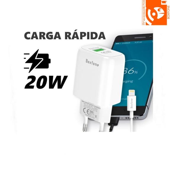 Cargador USB  con cable lightning para iPhone