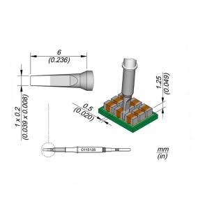 Punta Cónico para Soldador JBC C245036 de S1 0.5mm