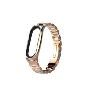 CORREA PULSERA PARA XIAOMI MI BAND 3 / 4 METAL ROSADO