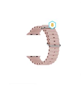 Correa Silicona con Ocean Universal 20mm rosa palo