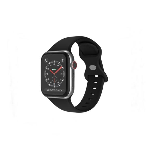 Correa silicona para Apple Watch Serie 8 negro