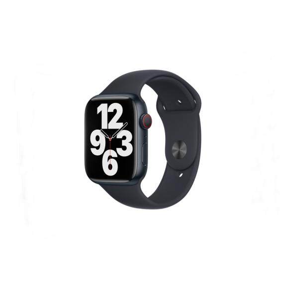 Correa silicona para Apple Watch Serie 8 negro medianoche