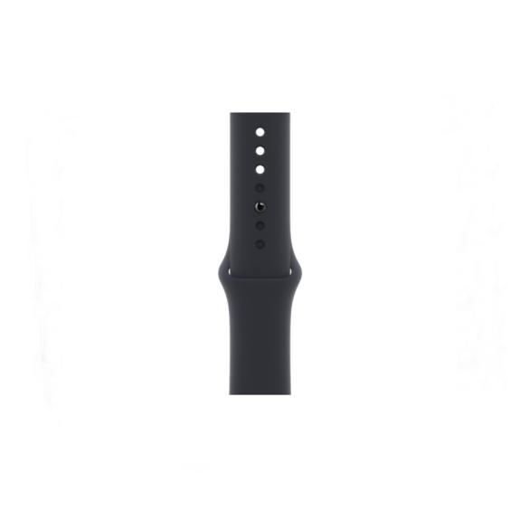 Correa silicona para Apple Watch Serie 8 negro medianoche