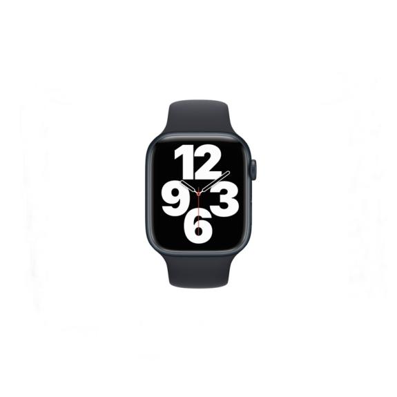 Correa silicona para Apple Watch Serie 8 negro medianoche