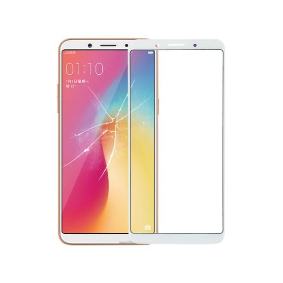 CRISTAL FRONTAL DE PANTALLA TACTIL PARA OPPO A73 BLANCO