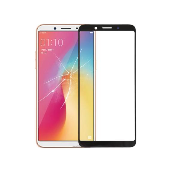 CRISTAL FRONTAL DE PANTALLA TACTIL PARA OPPO A73 NEGRO