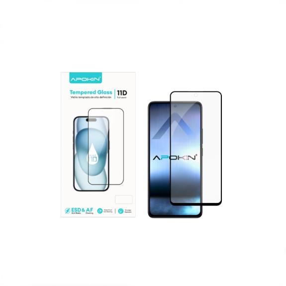 Cristal Curvo Templado Para Xiaomi 17T Pro Negro