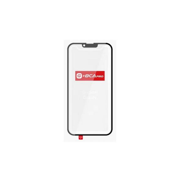 Cristal Frontal Para iPhone 14 en color negro (Incluye G+OCA)