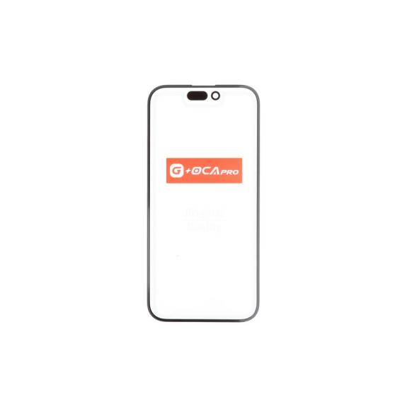 Cristal Frontal Para iPhone 15 Pro en color negro