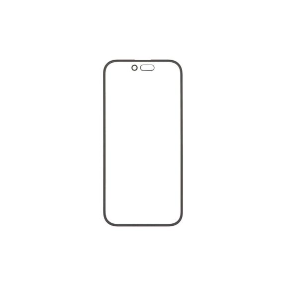Cristal Frontal Para iPhone 16 en color negro (Incluye G+OCA)
