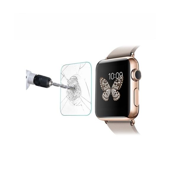 CRISTAL TEMPLADO 0.3MM 2.5D PARA APPLE WATCH 42MM