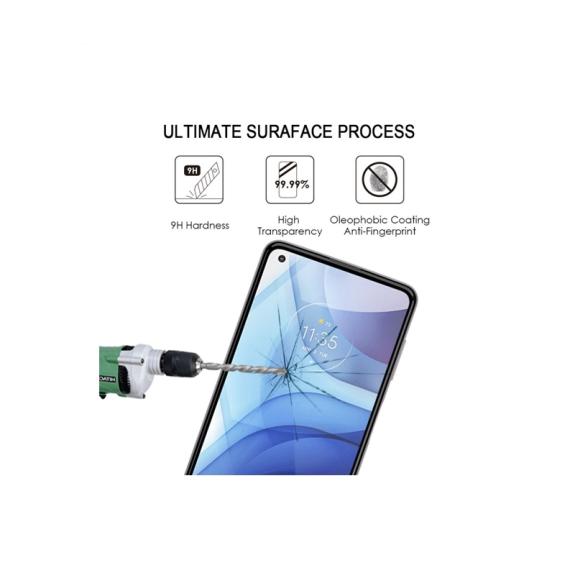 CRISTAL TEMPLADO PARA MOTOROLA MOTO G POWER 2021 TRANSPARENTE